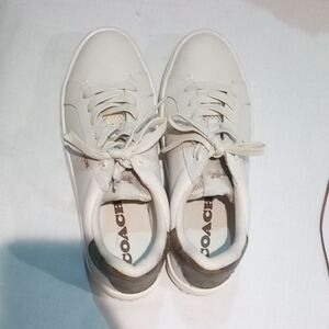 Coach Women's Cream Sneakers